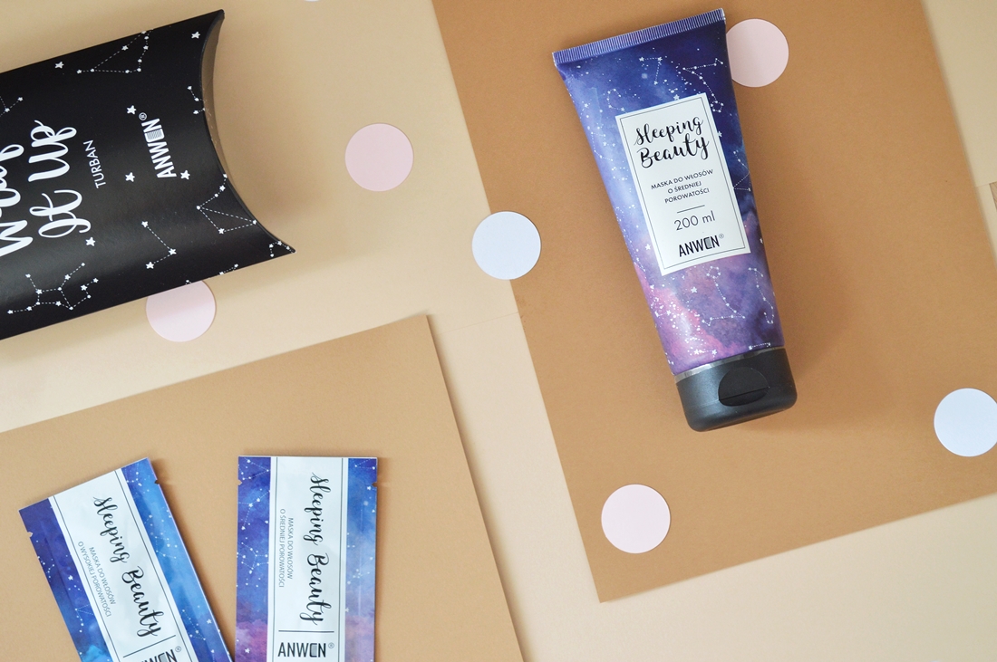 kosmetyki do włosów ANWEN turban do włosów i maska całonocna